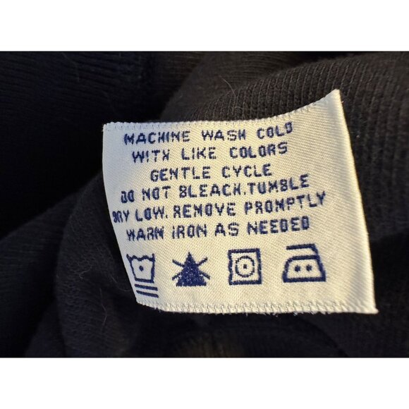 Caribbean Joe Knit Hoodie Button Up Size Medium Navy Blue Pockets NWT - Picture 5 of 7